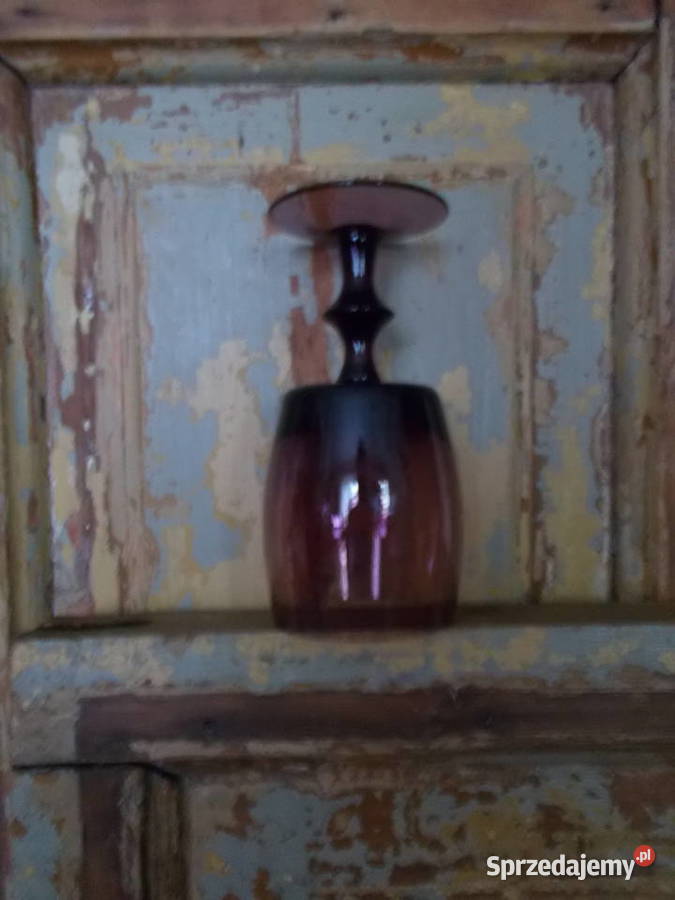 Stary PucharSzkło OberżynaLata PRLVintage Szczecin