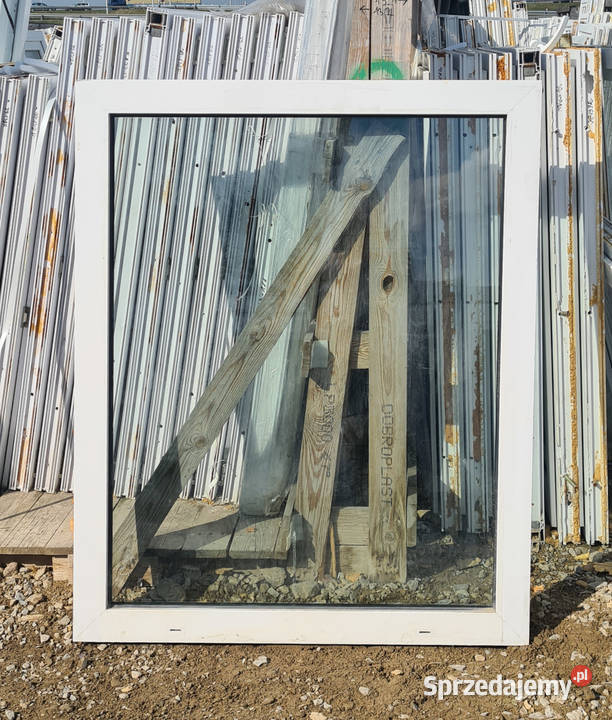OKNA KacprzaK Witryna 111x136 FIX Używany PCV Okna ścienne