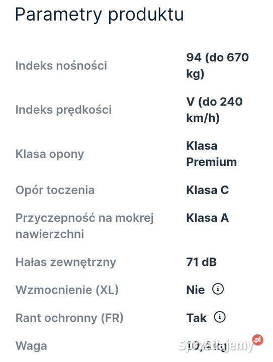 Opony letnie Continental ContiSportContact 5 Poznań sprzedam