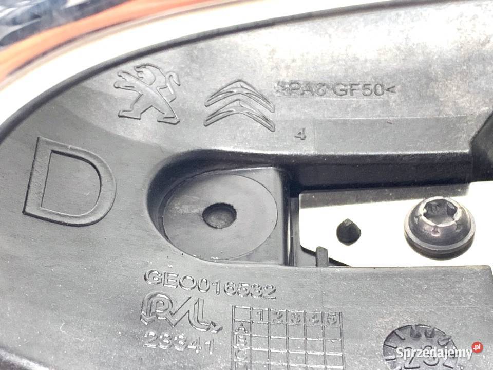 KLAMKA ZEWNĘTRZNA PRAWY TYŁ CITROEN C3 III osobowe