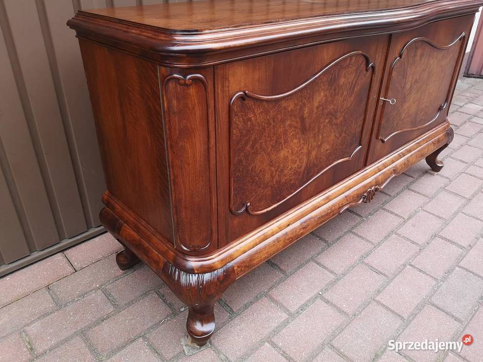 Komoda Niska Ludwik Chippendale Orzech 132 Swarzędz