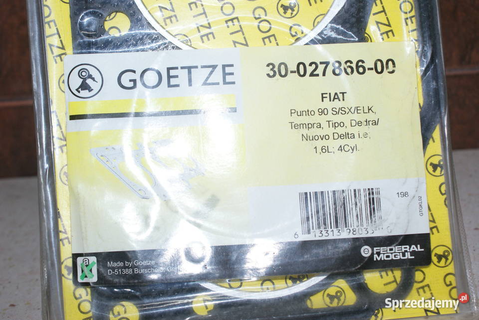 3002786600 GOETZE Uszczelka głowica Tempra 16 Części samochodowe Białobrzegi