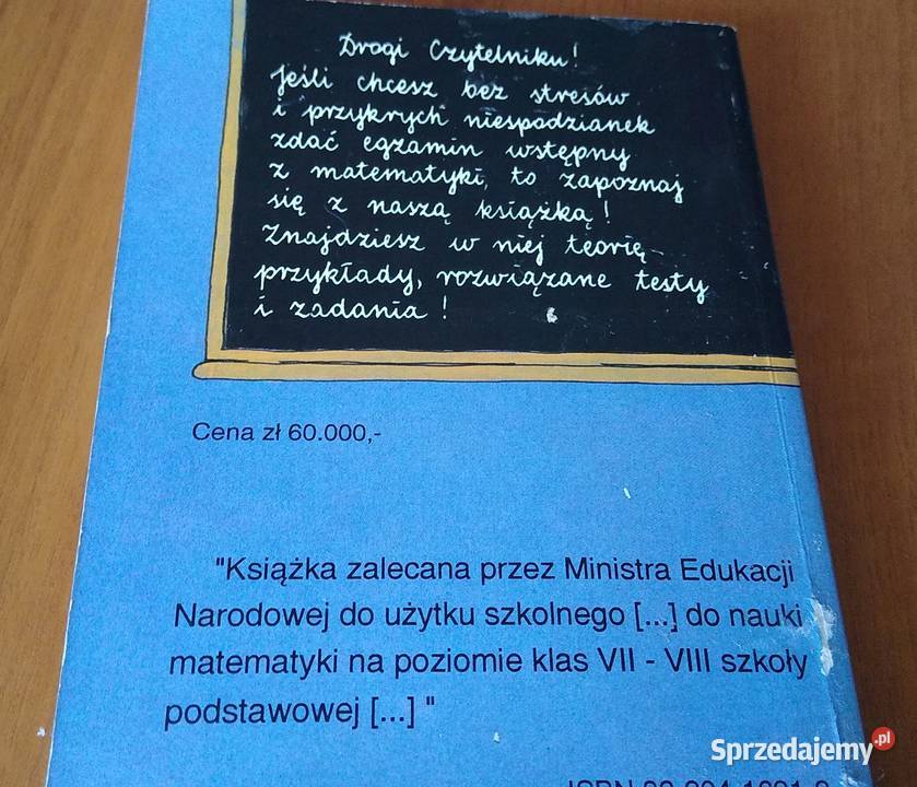 Repetytorium z matematyki kandydatów do szkół