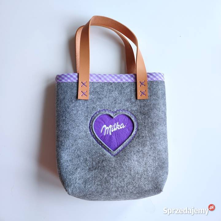 Torebka dziecięca z filcu Milka Katowice