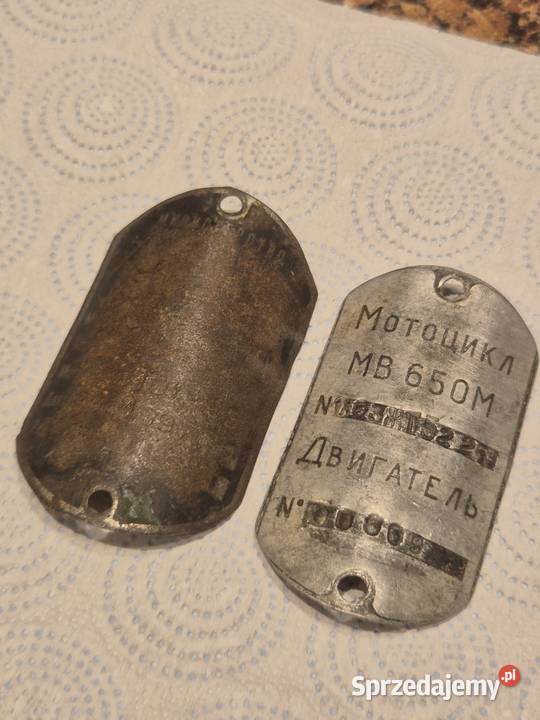 MW650 i M72 Tablczk znamionowe Orygnał