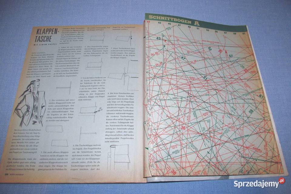 Burda International Wiosna 1990 moda szycie