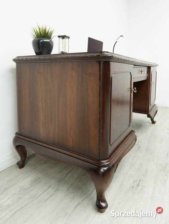Stylowe biurko chippendale lata 40te renowacji Jerka