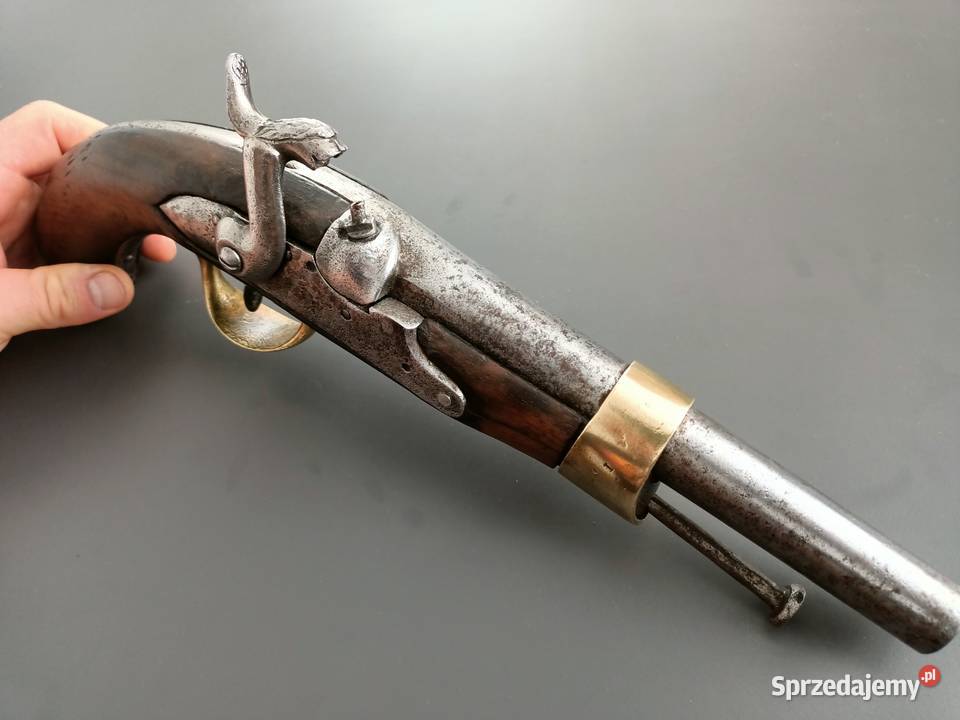 Stary francuski pistolet kaprochow Model 1822 Rzeszów
