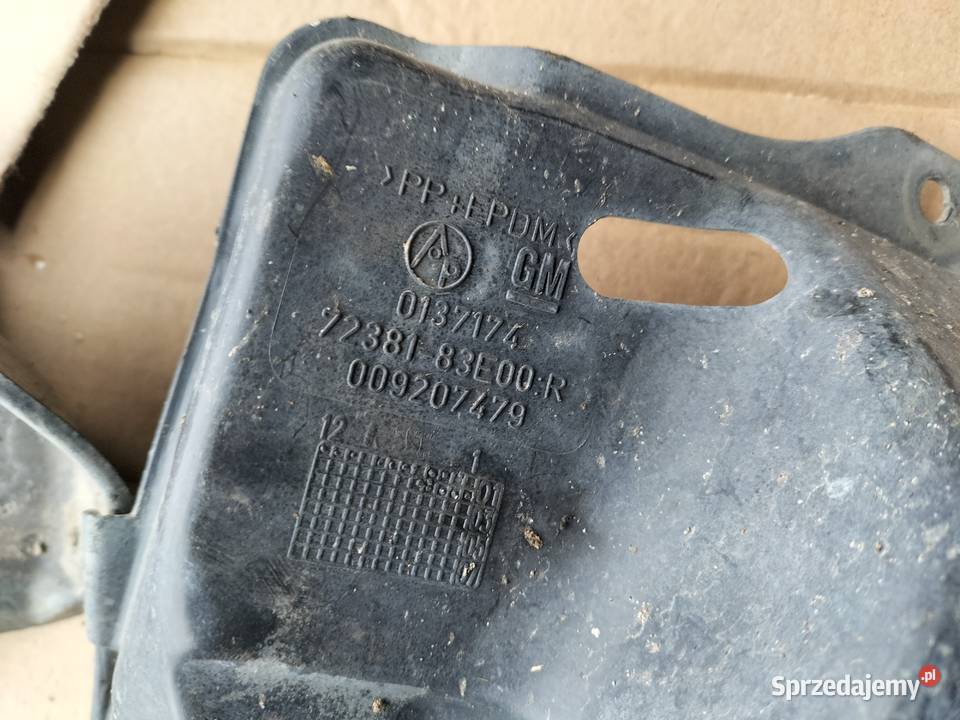 OPEL AGILA A 10 OSŁONA SKRZYNI SILNIKA NADKOLE Nadkola lubelskie Kamień-Kolonia