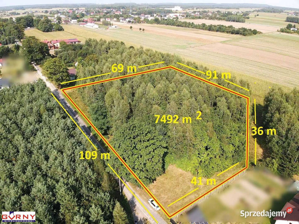 Działka 7400m2 Mniszków 69m