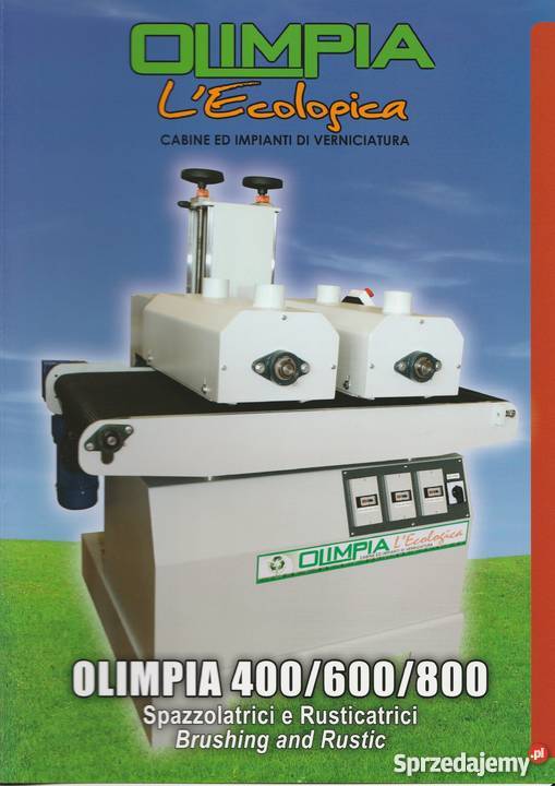 Szczotkarka postarzarka do drewna OLIMPIA 400 Wisła