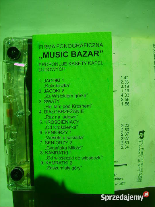 Folk kaseta WESELE U SASIADA KAPELA WESELNA 1