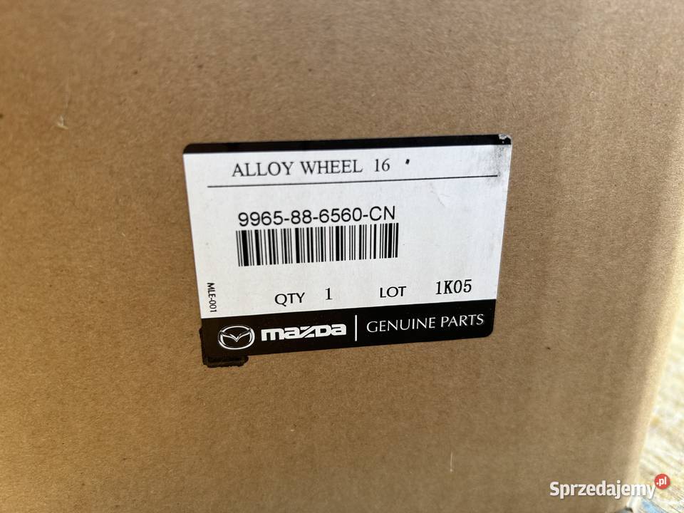 Oryginalne felgi Mazda 16 NOWE w kartonach Ustka