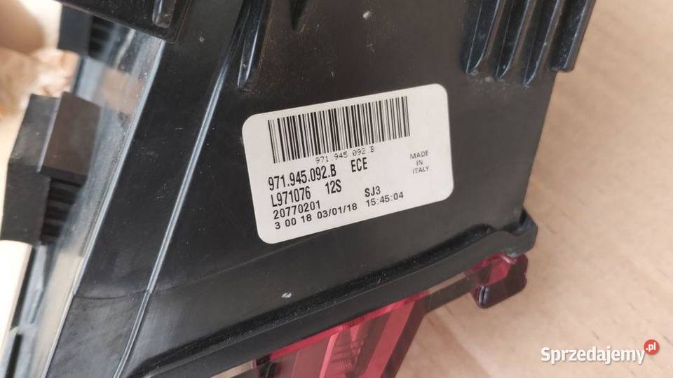 Lampa Tyl Prawa Full Led Porsche Panamera 971