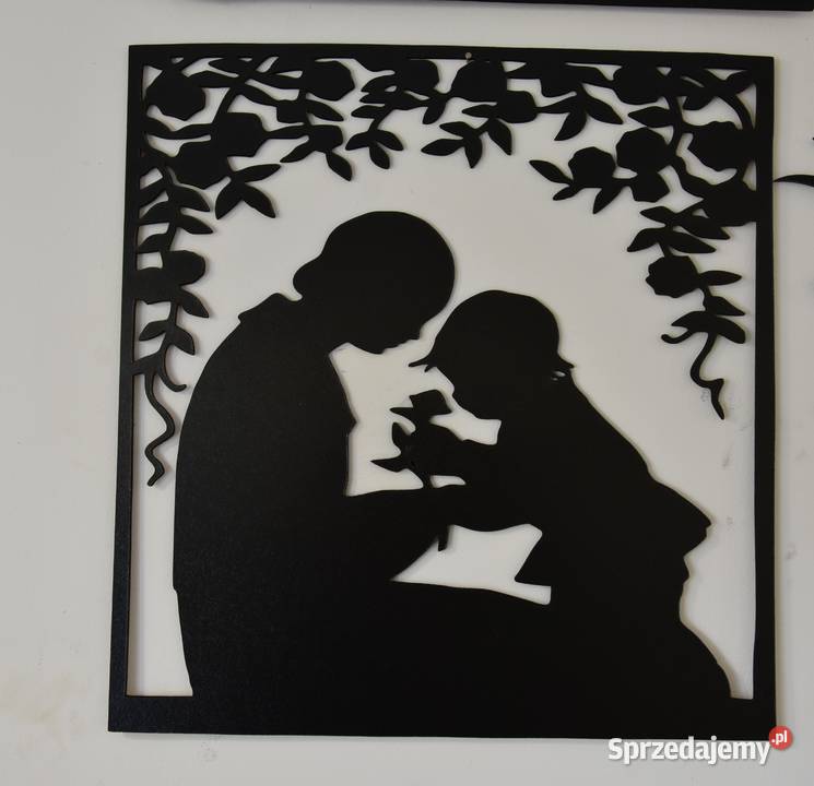 Matka z dzieckiemdekoracja na ścianę wypalana Skawina