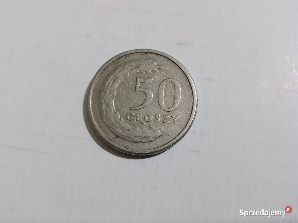 Moneta 50gr groszy z 1992 roku Stan 1 Świdnik