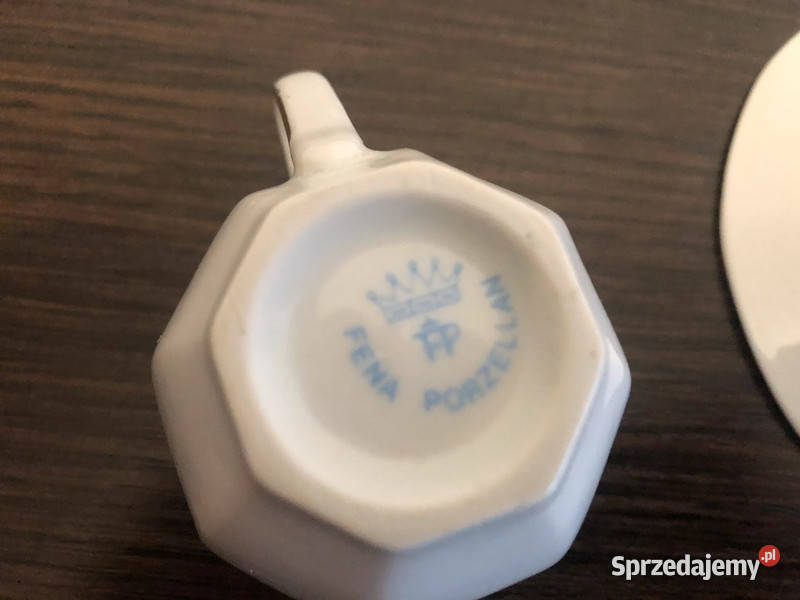 6 filiżanek i 6 spodków do espresso fena Krosno