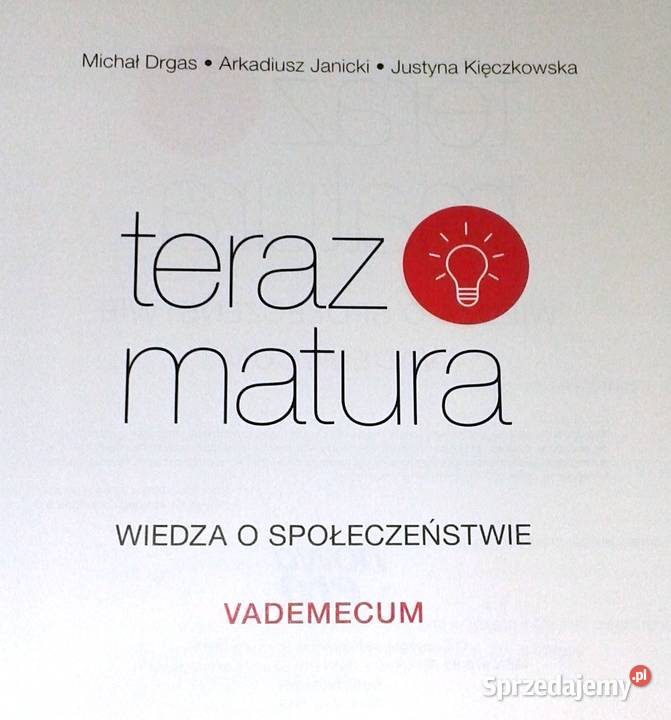 Teraz matura Wiedza o społeczeństwie Vademecum