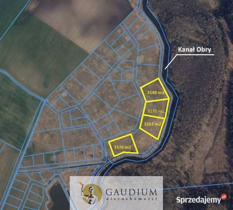 Malownicze działki brzegiem rzekiZielona Góra Karszyn