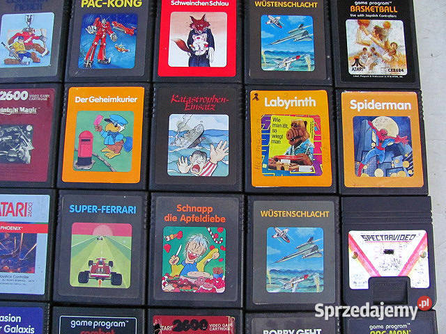 Kartridże z grami do konsoli Atari 2600 różne Pozostałe łódzkie sprzedam