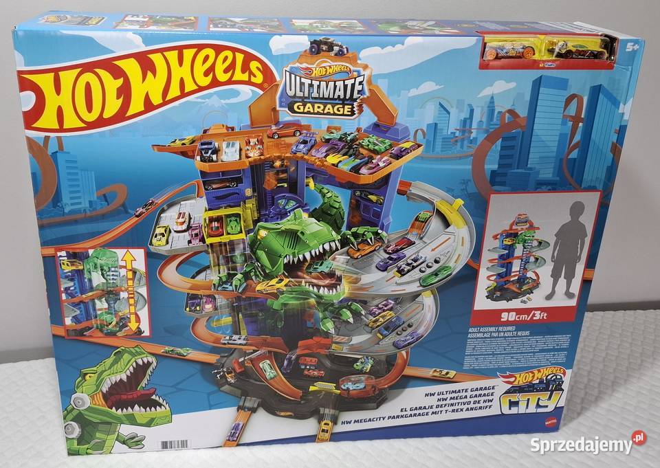Hot Wheels Mega Garaż TRexa Mega Garage nowy śląskie Czeladź sprzedam