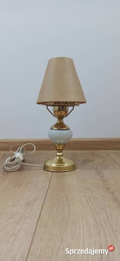 Lampka nocna z abażurem vintage PRL małopolskie
