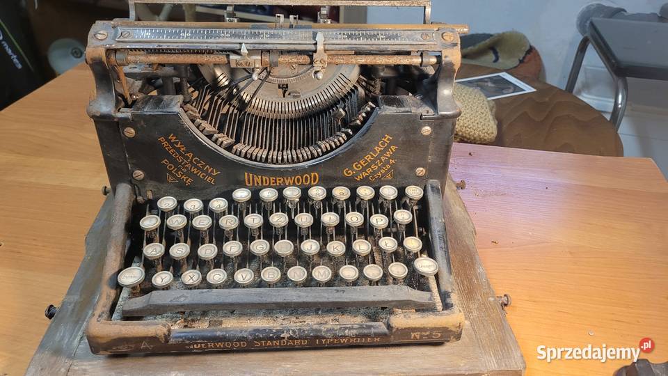 Przedwojenna maszyna do pisania Underwood No5 mazowieckie