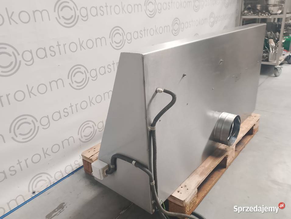 Okap przyścienny skośny z łapaczami 140x70x40 Wrocław