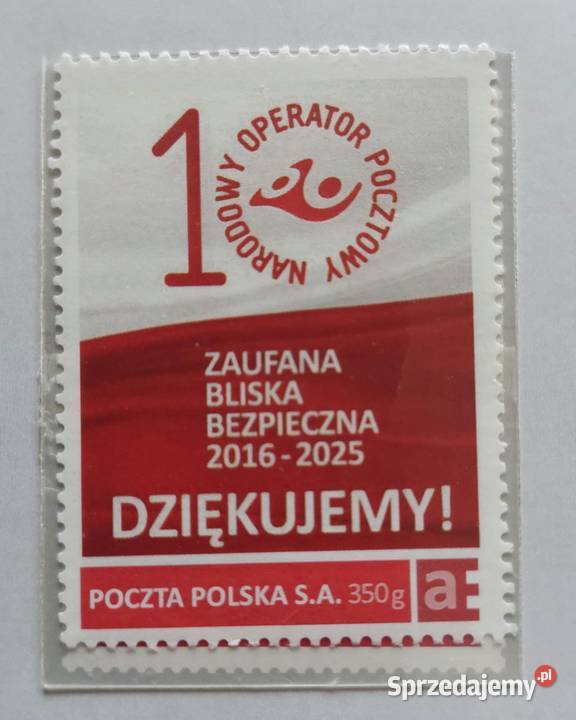 Zaufana bliska bezpieczna 20162025 Poczta Polska Wrocław sprzedam