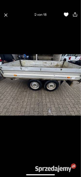 Humbaur 2600 kilo przyczepa Kipper Wywrot na tył sprzedam
