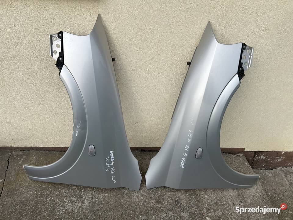 Błotnik lewy prawy Opel astra g z147 srebrny Grudziądz