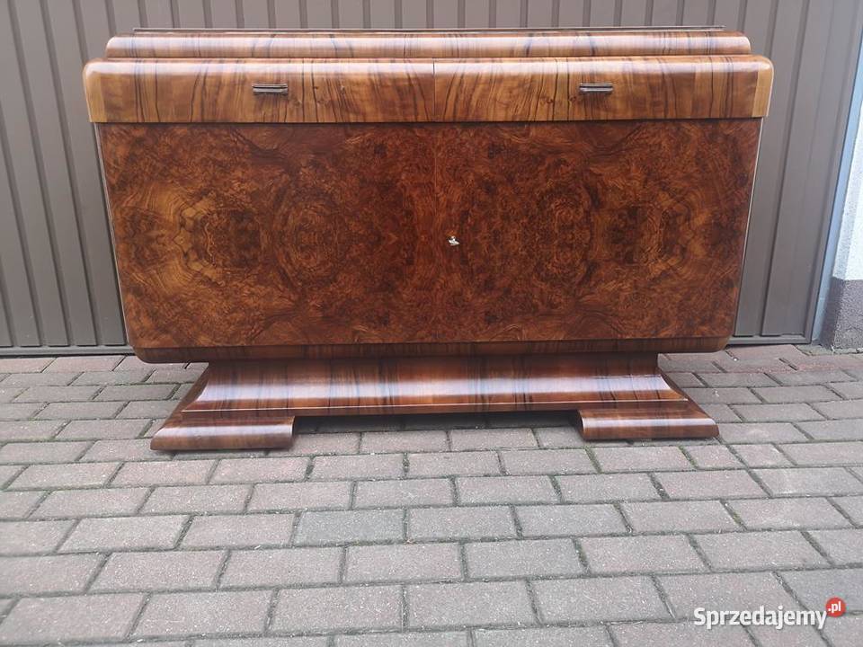 Komoda ARTDECO RTV Orzech Zjawiskowa Stara Antyk Antyki, Sztuka, Kolekcje Swarzędz