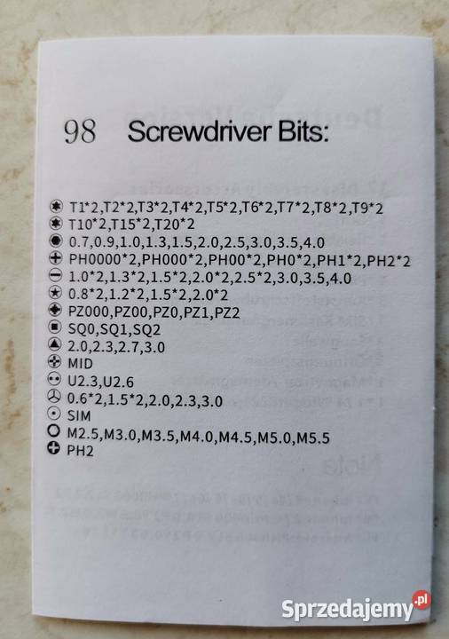 Zestaw 115 precyzyjnych śrubokrętów Lędziny