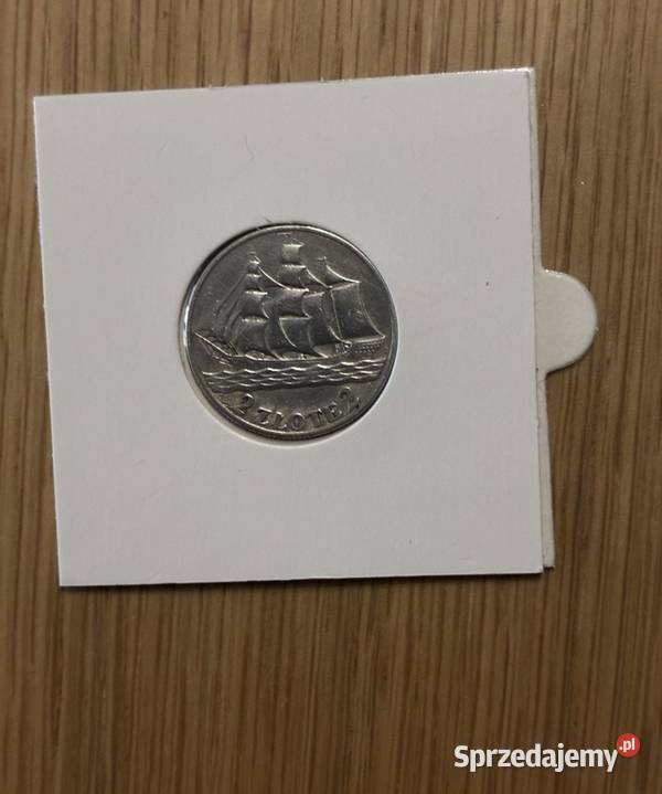 Moneta 2 zl zeglowiec 1936