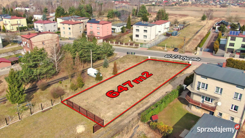 Działka budowlana z projektem domu Dobieszowice budowlana śląskie