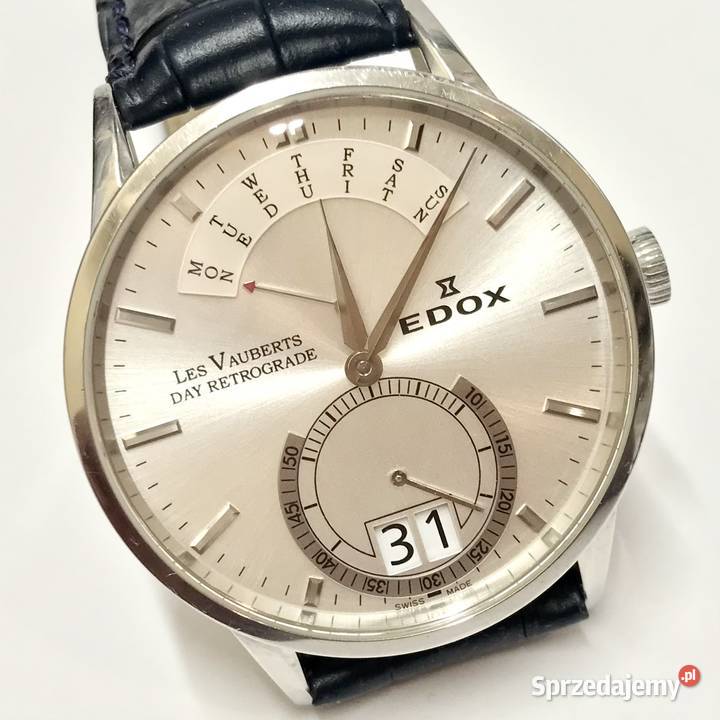 Edox Les Vauberts Day Retrograde komplet box Warszawa