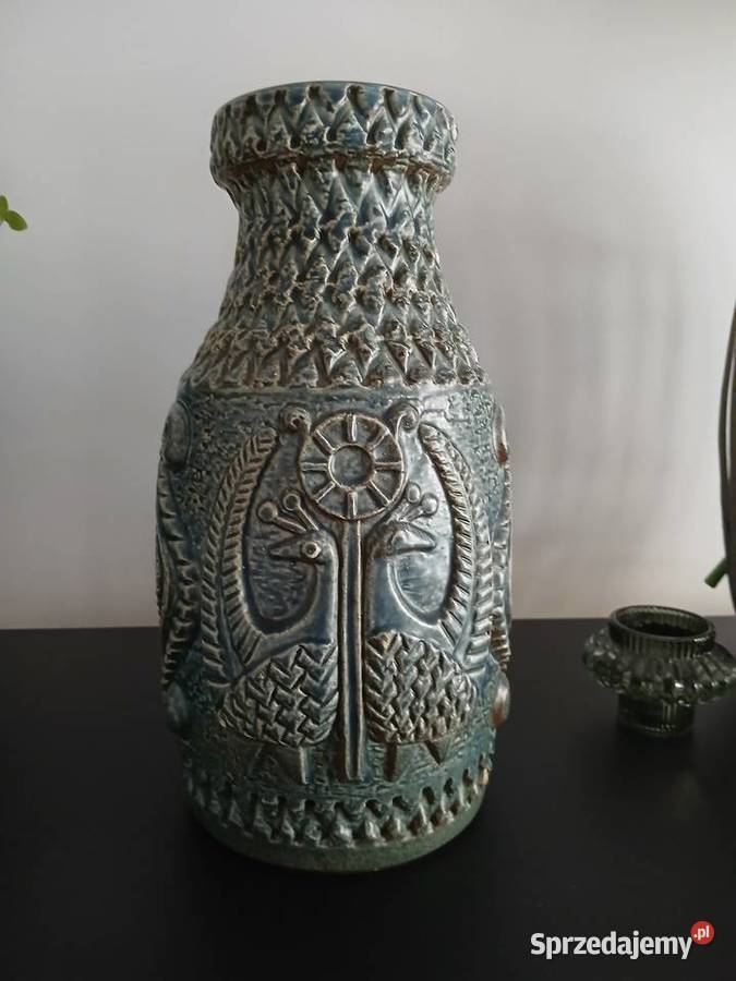 Duży wazon ceramiczny Bay Keramik UNIKAT Wiewiórka