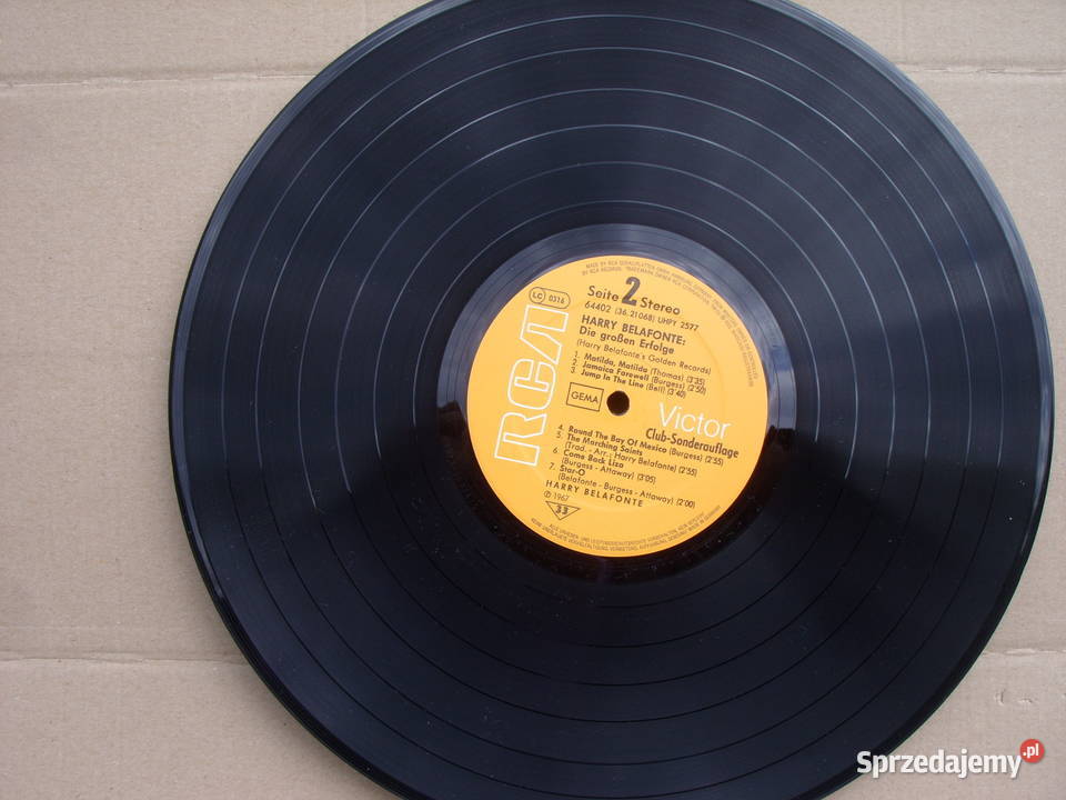 Winyl LP HARRY BELAFONTEGOLDEN RECORDS 1967 dolnośląskie Wołów