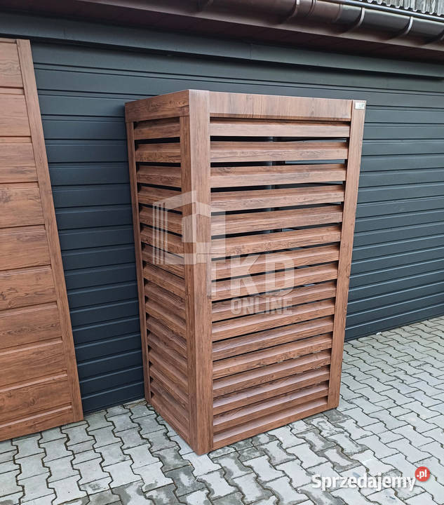 Osłona pompy ciepła 70x40x190 ciemny orzech sprzedam