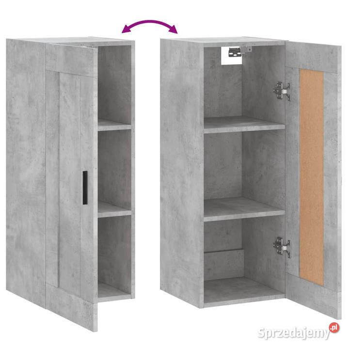 Szafka wisząca szarość betonu 345x34x90 WM830520 Warszawa