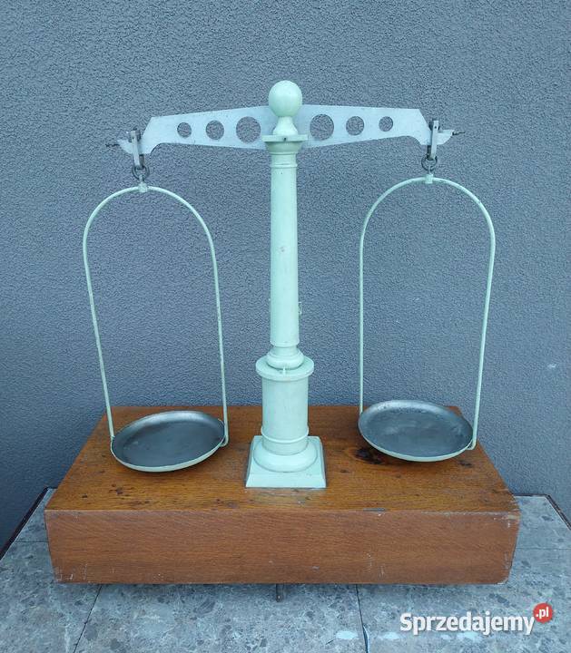 Stara waga szalkowa laboratoryjna 1 1953r Tczew