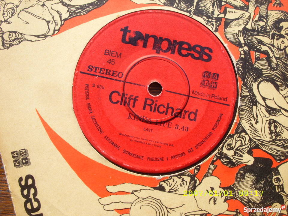 Singiel CLIFF RICHARDHEY MR DREAM Tonpress S83 Płyty i kasety Wołów