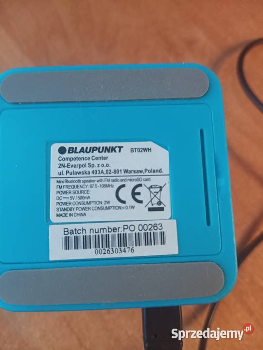 Głośnik Blaupunkt bt02wh Bieruń