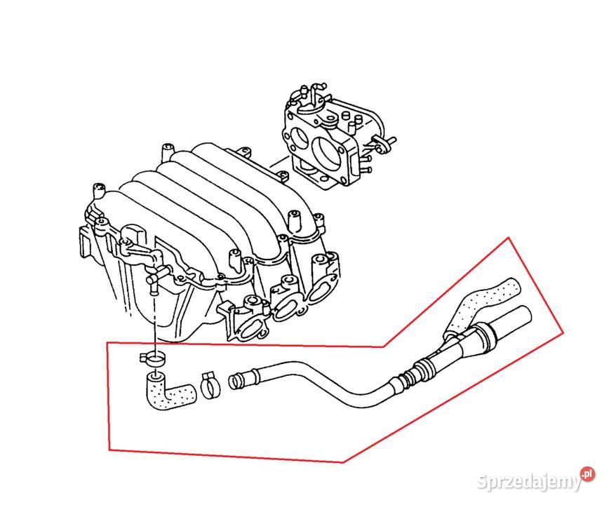 Audi A4 B5 26 V6 ABC Przewód podciśnienia Dębica