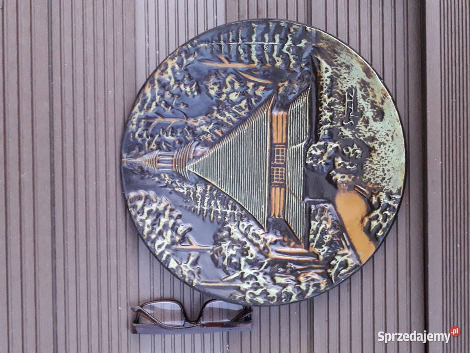 Talerz ozdobny prl pamiątka ze Spały mazowieckie