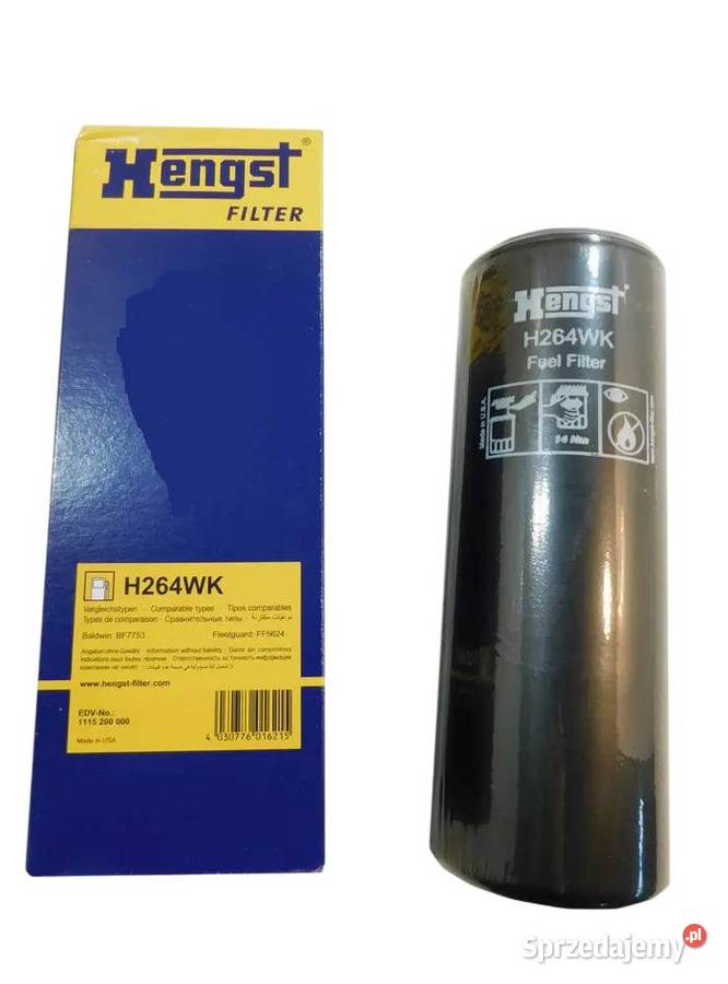 H264WK Nakręcany filtr paliwa HENGST