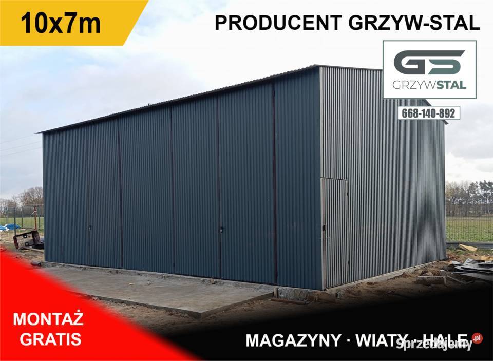 GARAŻ BLASZANY Wiata Hala Magazyn Blaszak WIATY