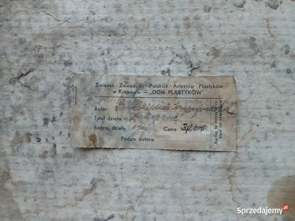 Obraz górski Zakopane Giewont Tatry stary ZPAP mazowieckie sprzedam