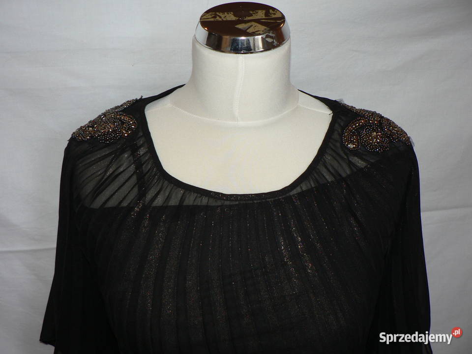 River Island cudna bluzka 40 czarny łódzkie sprzedam