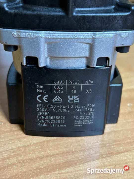 Pompa obiegowa UPMS4 1560 NTC Duotec De Dietrich sprzedam